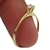 Anel Solitario de Banhado a ouro 4 Garras c/ Zirconia 3MM - 2901F - comprar online