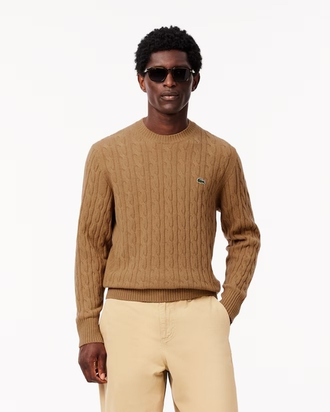 Sweater De Lana Con Tejido Acanalado