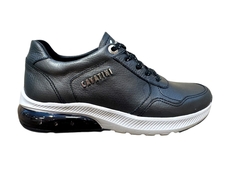 ZAPATILLA CAVATINI 2507 NEGRO METALIZADO