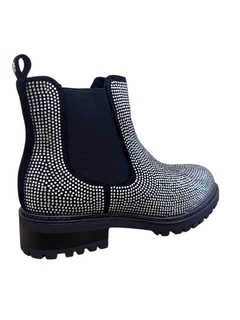 BOTA LADY STORK STRASS JANAY PLATA - tienda online