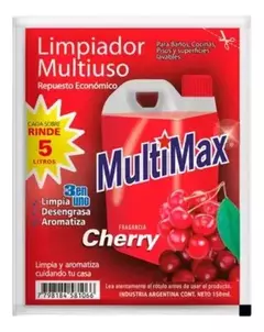 Limpiador Concentrado MULTIMAX- CHERRY