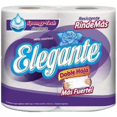PAPEL HIGIÉNICO PAQUETE 4 ROLLOS X 30 MTS HOJA DOBLE RINDE + - comprar online