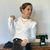 Blusa Blanca con Volados 3575 - comprar online