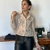 Camisa Encaje Beige 3577 en internet