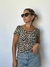 Remera de morley espalda U animal print 0866 - comprar online