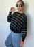 Sweater Calado Rayado Lurex 3498 en internet