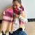 Ruana Con Pompones 3546