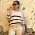 Sweater Rayado Ancho 1307 en internet