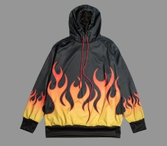 Hoodie unisex oversize Flames #HippyKiller