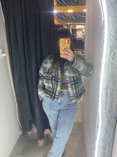 Campera escosesa negro y gris - BardoStore