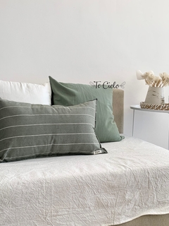 Almohadon Ray verde musgo (60x40)