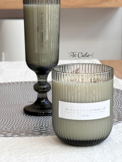 Vela Vaso Lirio (Fume)