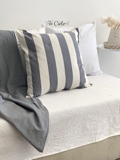 Almohadon Rayado ancho acero (50x50)