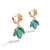 Argola Semijoia Folha com Cacho Howlita - comprar online