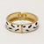Bracelete Semijoia Esmaltado Animal Print Pe B