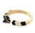 Bracelete Semijóia Tigre Esmaltado Com Pedras