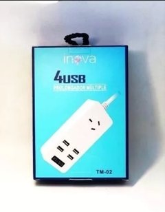 Zapatilla Multiple 4 Usb Y 1 Toma Corriente Inova Tm-02