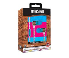 Auriculares Manos Libres Wood Madera Maxell Originales - comprar online