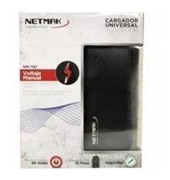 Cargador Universal Netmak Nm-1284 9fichas Voltaje Pin Grueso