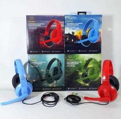 AURICULAR PC GAMER CON MICROFONO Time Ar1602  2 FICHAS PLUG 3.5