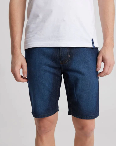 BERMUDA Jean tiro medio regular 10218