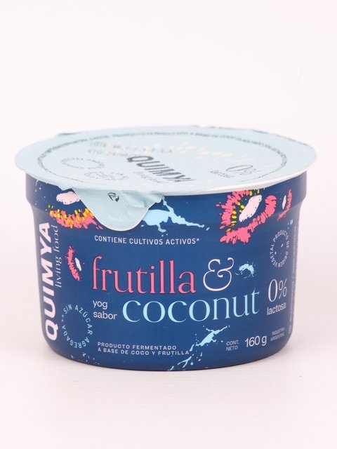 YOGUR VEGANO FRUTILLA SIN AZUCAR 160cc 'QUIMYA YOG'