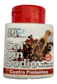 SAL SIN SODIO 4 PIMIENTAS 70grs ARGENDIET