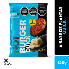 HAMBURGUESA VEGANA NOTBURGUER QUICK FLOWPACK X2unid 'NOT CO'