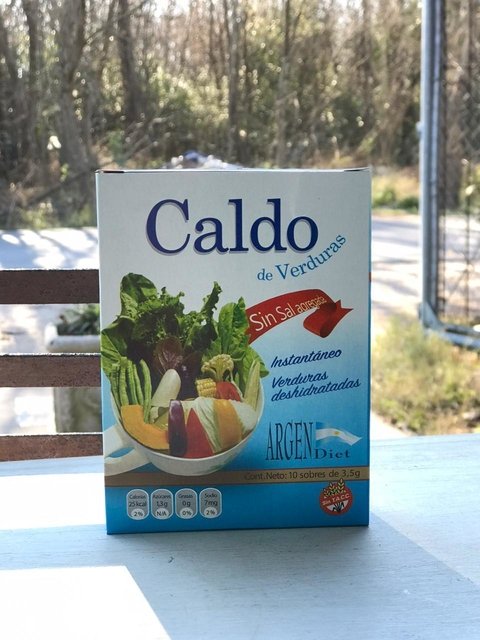 CALDO DE VERDURA SIN SAL AGREGADA ARGENDIET
