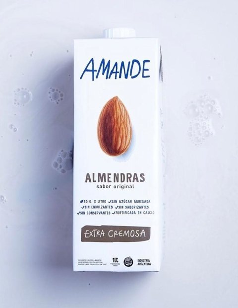 LECHE DE ALMENDRAS AMANDE X 1 LT.