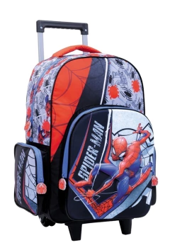 MOCHILA SPIDERMAN GRAY ART.11725 C/RUEDAS 18"