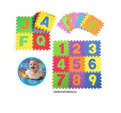 PISO DE GOMA EVA LETRAS Y NUMEROS BABYGUS X27 PIEZAS ART.55222 - comprar online
