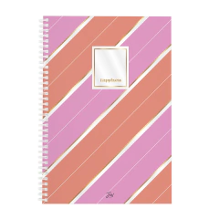 CUADERNO A4 FW SEMIRIGIDO PINK en internet