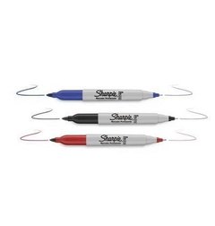 MARCADOR SHARPIE DOBLE PUNTA PERM. AZUL