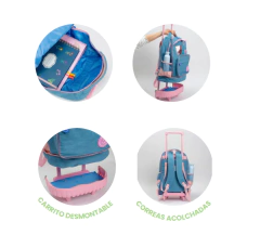 MOCHILA FW FUN WORLD C/CARRO 17" CHIC - comprar online