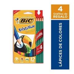 LAPICES DE COLORES BIC EVOLUTION 12 LARGOS