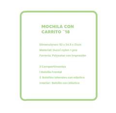 MOCHILA FW FUN WORLD C/CARRO 18" FANATIC en internet