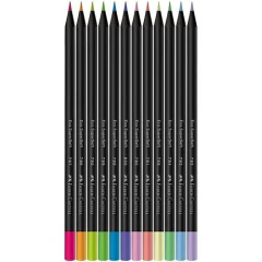 LAPICES DE COLORES FABER CASTELL SUPER SOFT 6 NEONES Y 6 PASTELES en internet