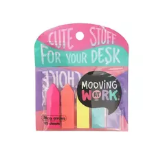 BANDERITAS PLASTICAS MOOVING FLECHA NEON