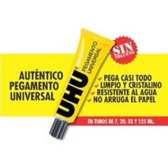 ADHESIVO "UHU" UNIVERSAL TUBOx125 cc