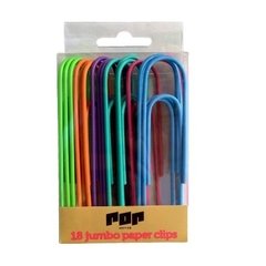 JUMBO PAPER CLIPS HEFTER POP