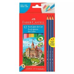 LAPICES DE COLORES FABER ECOLAPIZ X 12 LARGOS
