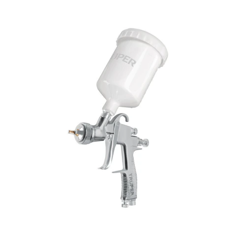 Pistola para pintar LVLP vaso plástico, 2.0 mm, TRUPER