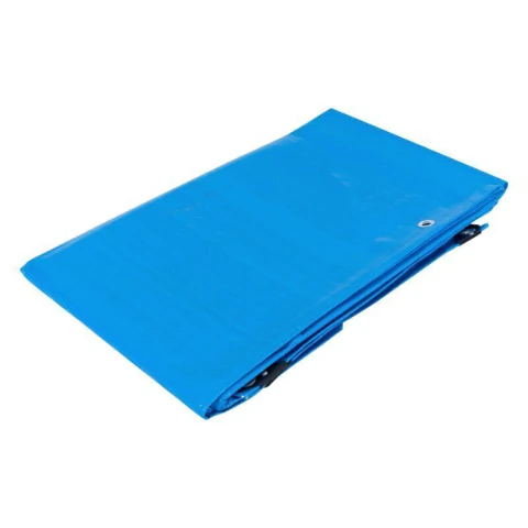 Lona de polietileno reforzada 3 x 5 m, azul, 180g/m2, TRUPER