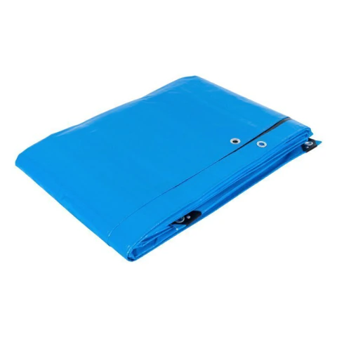 Lona de polietileno reforzada 4 x 7 m, azul, 180g/m2, TRUPER