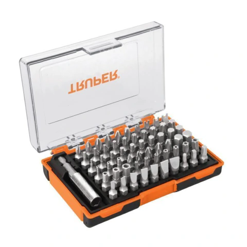 Juego de 61 puntas mixtas largo 1' en estuche plástico