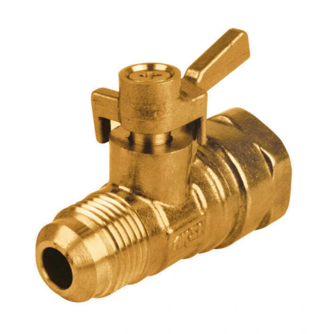 Valvula para gas 1/2 x 3/8 " roscable