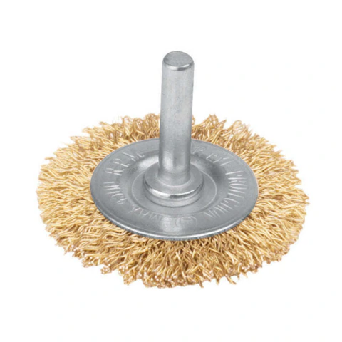 Carda circular 1 1/2", alambre fino, para taladro