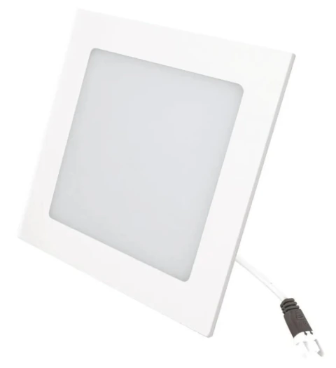 Luminario empotrable cuadrado LED, Linea Classic, 12 W, luz calida 2700K