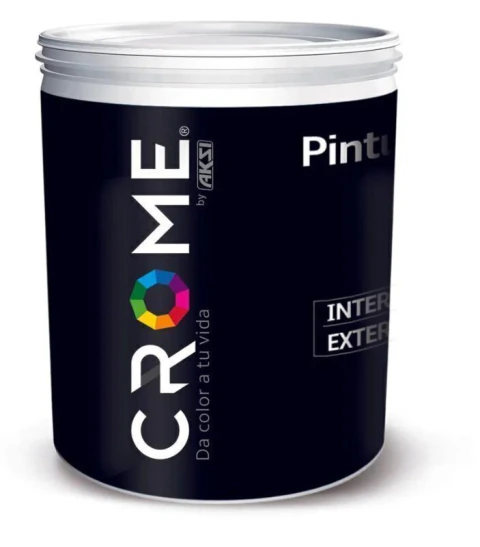 Pintura vinílica mostaza claro, 4 lts